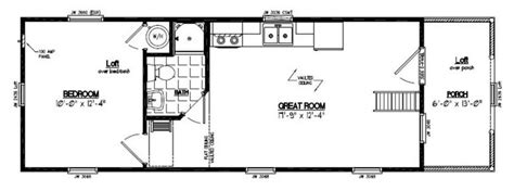 the floor plan for a mobile home with two bedroom and an attached ...