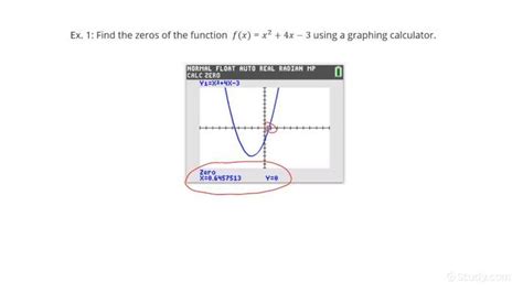 How to Use a Graphing Calculator to Find Zeros of a Polynomial Function | Algebra | Study.com