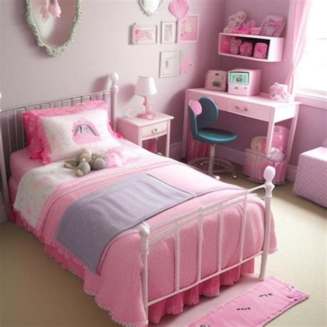 Premium AI Image | pink barbie doll bedroom