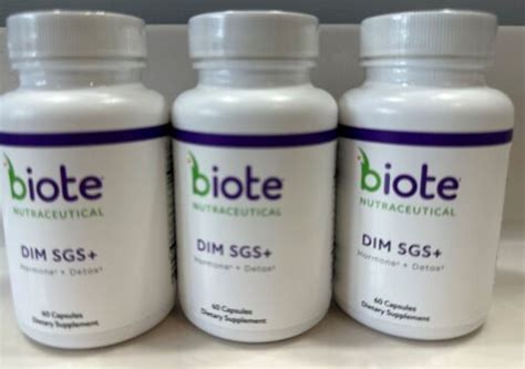 DIM SGS + - Biote - 3 bottles total 180 Capsules - New & Sealed EXP 09-11/2024 693749008637 | eBay