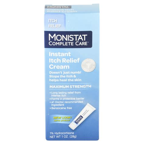 Monistat Complete Care Instant Itch Relief Cream, 1 oz Feminine Hygiene ...