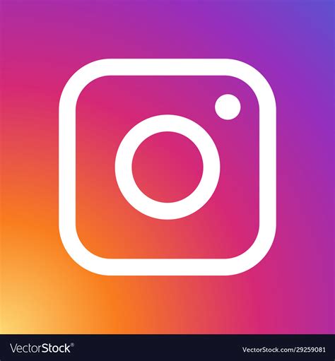 Instagram gradient logo with color Royalty Free Vector Image