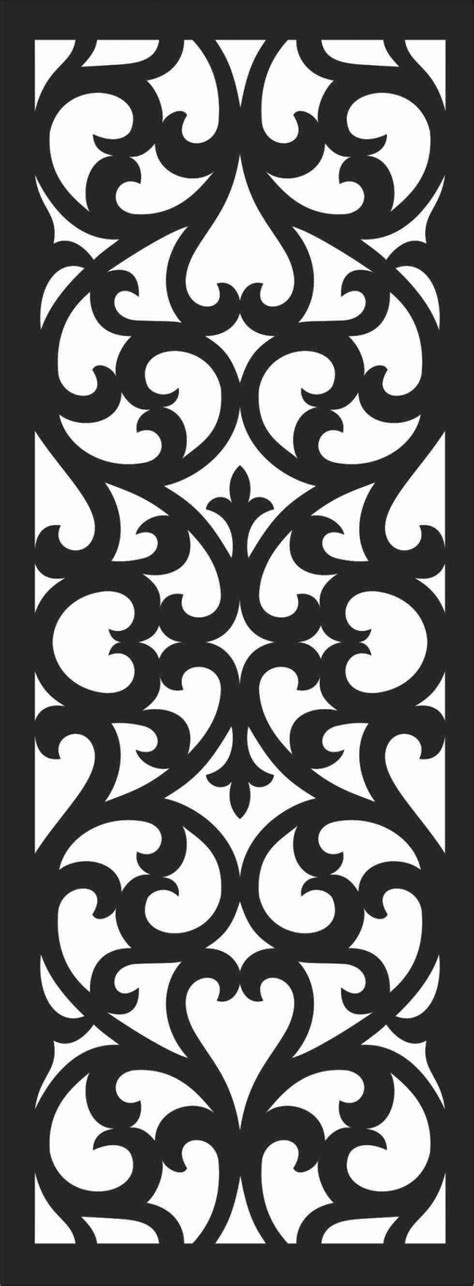 Laser Cut Decorative Metal Privacy Screen Panel DXF File | Vectors File