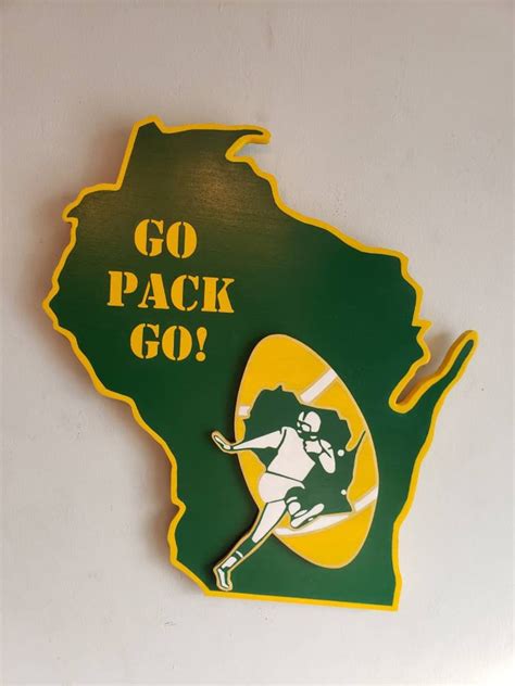 Green Bay Packers Retro Logo Sign - Etsy