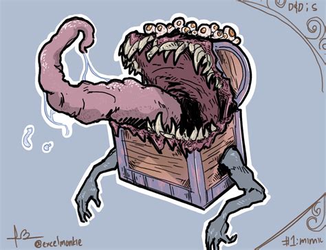 [OC][Art] DnD Series 1; Mimic chest : r/DnD