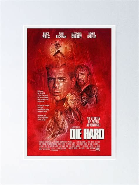 "Die Hard by Bruce Willis Movie Poster" Poster for Sale by PrincGargamel | Redbubble