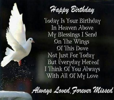 Happy Birthday in Heaven Quotes for Mom, Dad, Son, Grandma, Grandpa | Birthday in heaven ...