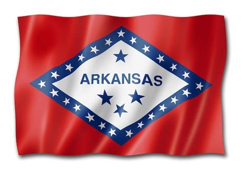 Premium Photo | Arkansas flag usa