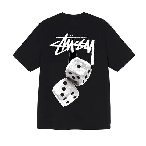 Stussy Fuzzy Dice T-Shirt (Black) - 1904765-BLK - Consortium