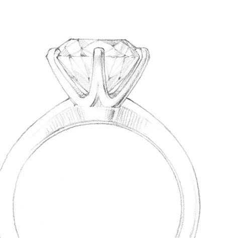 Diamond Ring Sketch at PaintingValley.com | Explore collection of ...