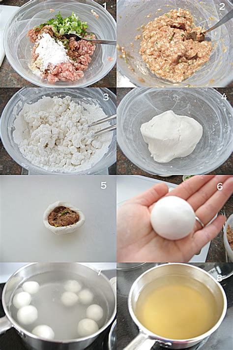 Glutinous Rice Balls with meat filling 鲜肉汤圆 | Yummy asian food, Asain food, Rice balls