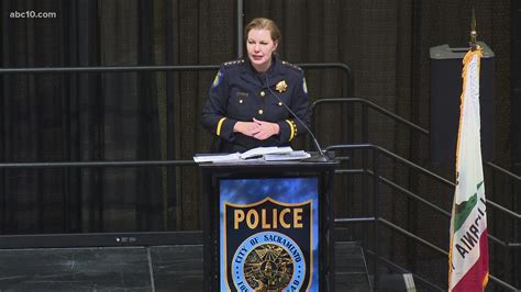 Kathy Lester sworn in as Sacramento's first female police chief | abc10.com