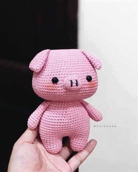 Digital Little Pig & Bear Crochet Pattern - Instant Download DIY ...