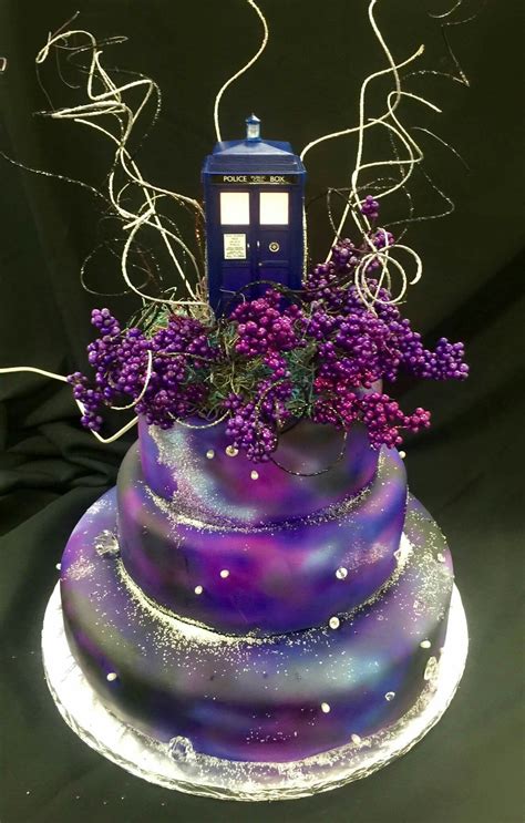 Another shot of the TARDIS cake Tardis Cake, Wedding Stuff, Desserts, Food, Tailgate Desserts ...