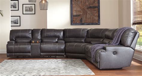 McCaskill Gray Reclining Sectional - Sectionals - Living Room Furniture ...