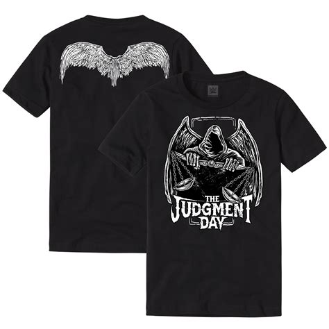 Men's Black Judgment Day Wings T-Shirt | Shirts, T-shirt, Wwe