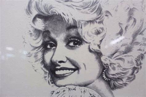 Dolly Parton, Gatewood Pencil Sketch On Canvas