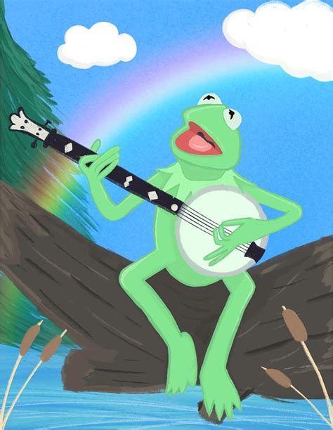 Kermit The Frog Rainbow Connection The Muppets Painting by Selina Miller | Fine Art America