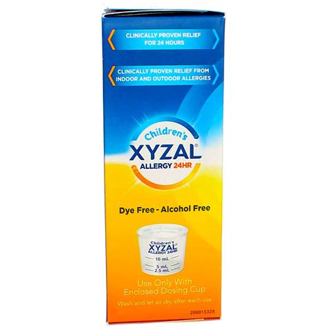 Buy Xyzal Children's 24 Hour Allergy Relief Tutti Frutti Liquid Syrup ...