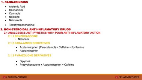 Pharmacological Classification of Analgesics drugs | PPT