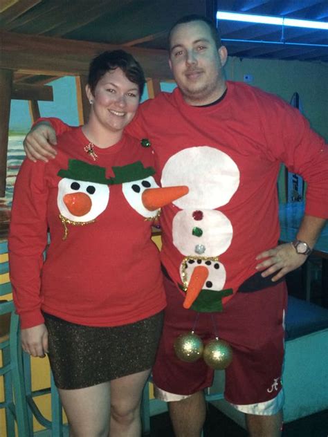 His and hers diy Christmas outfits - Inspiring stuff! ⋆ DIY Christmas Jumpers, Matching ...