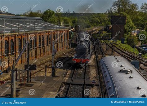 Trains Shunting in a Marshaling Yard in the UK Stock Photo - Image of line, embankment: 205726860