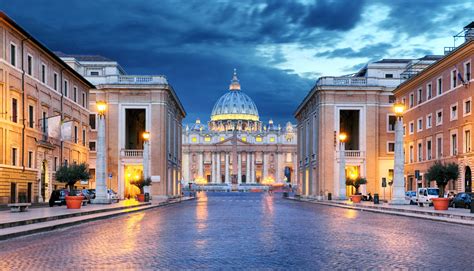 Download Dome Monument Architecture Building Night Religious Vatican 4k Ultra HD Wallpaper