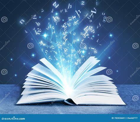 Magical Book With Contents Spilling Background Royalty-Free Stock Image | CartoonDealer.com ...