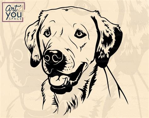 Labrador Svg Files for Cricut Dog Clipart Yellow Lab Breed - Etsy