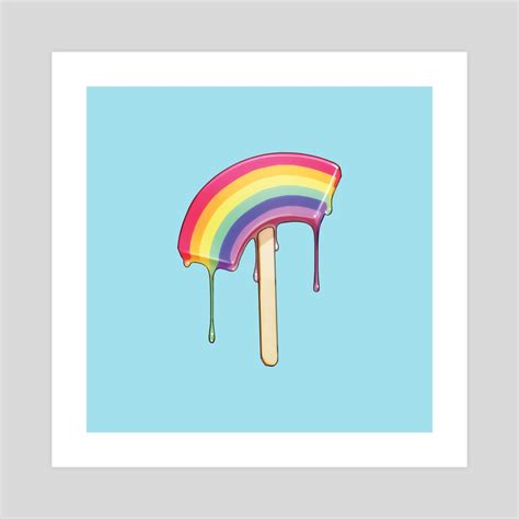 Rainbow Popsicle, an art print by W. Scott Forbes - INPRNT