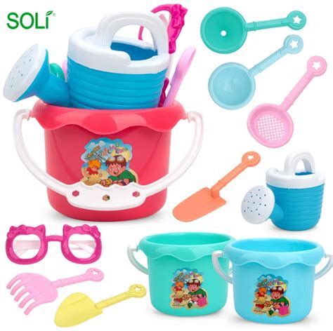 Beach Bucket Toys Play Sand Water Macarons 9 Sets Toys For Children - Buy Toys For Children ...