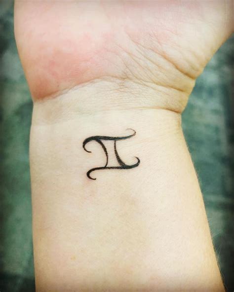 Gemini Symbol Tattoo Wrist