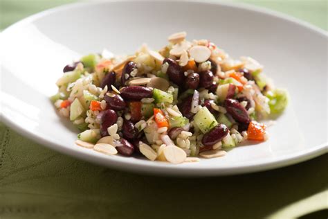 Brown Rice and Kidney Bean Salad with Roasted Peppers, Apples and ...