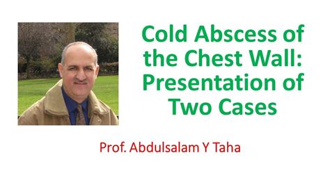 Cold Abscess Presentation of Two Cases - YouTube