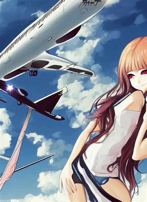 anime uwu plane girl, anthro concorde plane as an | Stable Diffusion