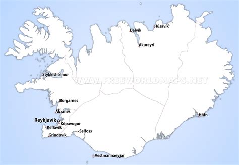 Iceland Political Map