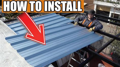 How to install Roof of sheets. How to install a metal roof. - YouTube