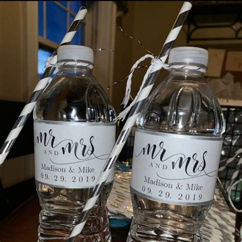 Printable Wedding Water Bottle Labels Editable Water Bottle | Etsy Diy Wine Labels, Personalized ...