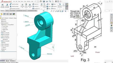 SolidWorks Tutorial for Beginners Exercise 4 - YouTube