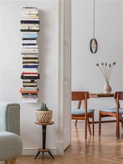 Wall bookshelves - Vertical bookcase - Set of 2 | Vertical bookcases ...