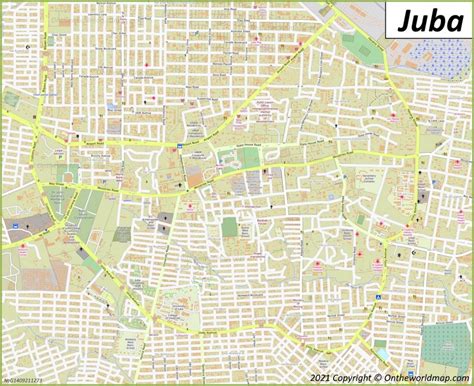 Juba Map | South Sudan | Detailed Maps of Juba