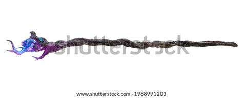 Magical Wizards Staff Glowing Gemstone Isolated Stock Illustration 1988991203 | Shutterstock