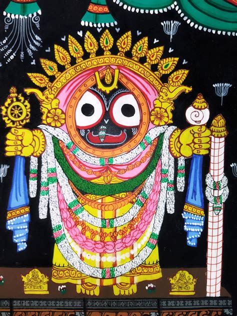 Lord Jagannath painting Handmade Wall Art Tapestry | Etsy