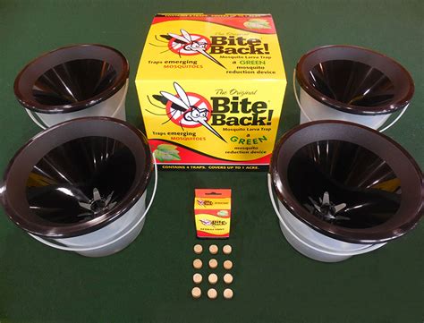 Box of 4 Mosquito Larva Traps & Three Month Supply of Attractant | The Original Bite Back ...