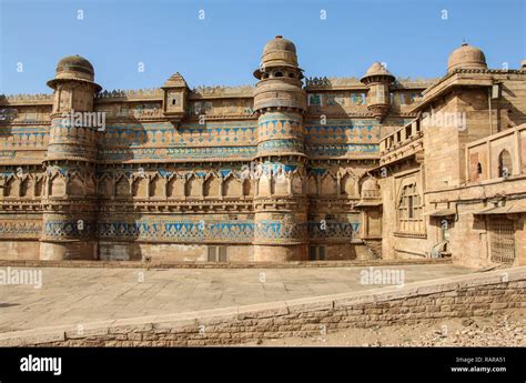 Gwalior fort in Gwalior (Mughal architecture), Madhya Pradesh, India Stock Photo - Alamy