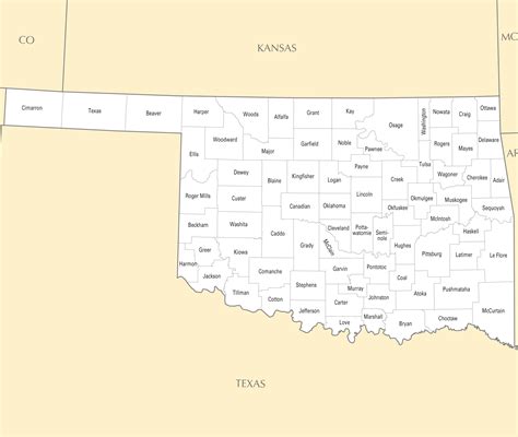 Oklahoma County Map - MapSof.net