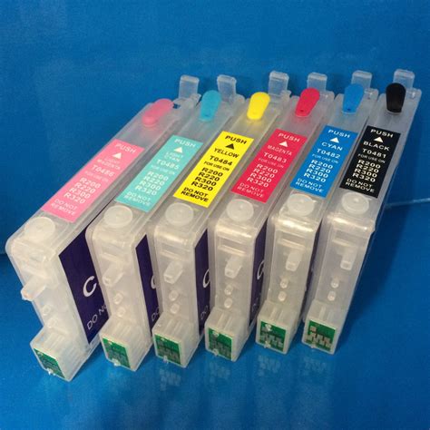 T0481-6 HEAD CLEAN CLEANING FLUSH CARTRIDGES EPSON STYLUS PHOTO R320 E – Premium Inks