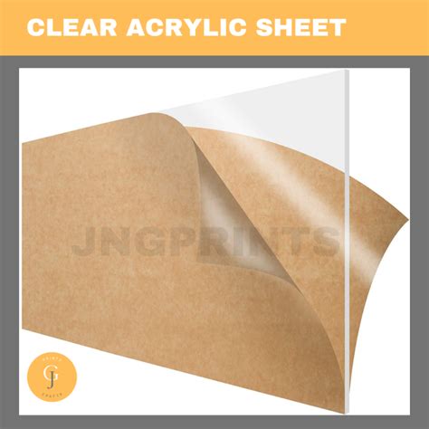 Clear Acrylic Sheet Big Sizes 2mm | 3mm | 4mm Thickness | Lazada PH