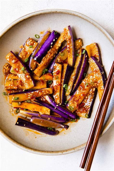 Spicy Eggplant Stir Fry | Healthy Nibbles by Lisa Lin by Lisa Lin