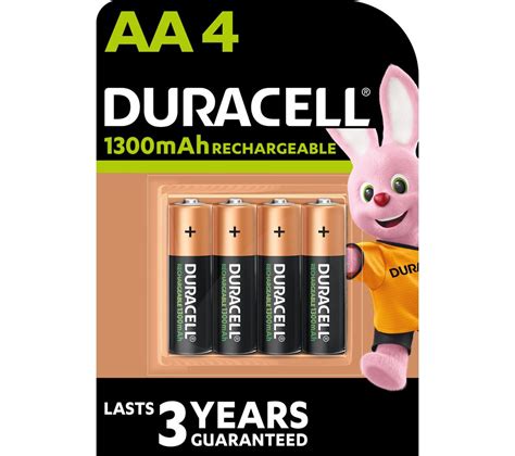 DURACELL AA NiMH Rechargeable Batteries - 4 Battery Pack Deals | PC World